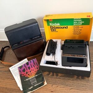 Kodak Ektasound 130 Video Recorder and Case